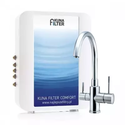 [Zestaw] Kuna Filter Comfort filtr do wody + bateria Zara Inox (1)